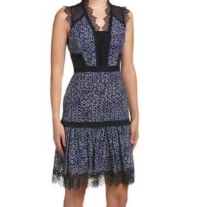 Navy lace ELIE TAHARI, dress size 8 ~on SALE